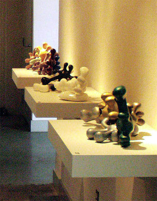 Splat Maguettes, 2003.  Plaster, enamel 